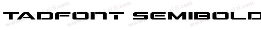 Tadfont Semibold字体转换